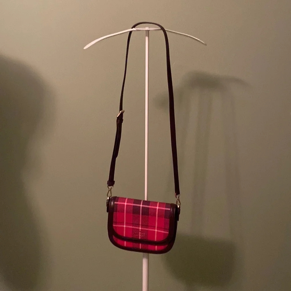 NWOT Kate Spade Leila Plaid Crossbody & CC Wallet - Picture 1 of 14